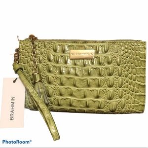 Brahmin Millie Wristlet in Avocado